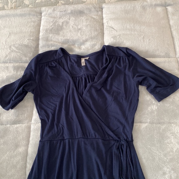 Adorable soft ASOS blue wrap dress size 0 - Picture 4 of 7